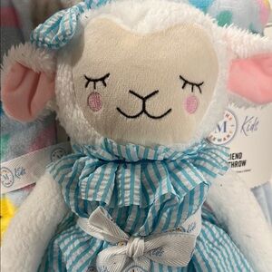 Easter Plush lamb and blanket